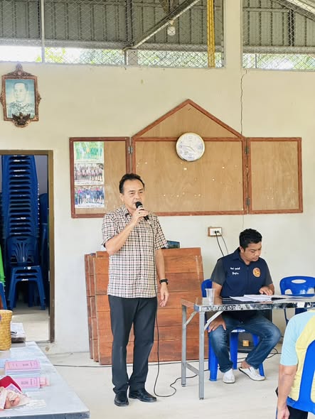 นายกเทศมนตรีตำบลพะโต๊ะ  และคณะบริหาร เข้าร่วมประชุมหมู่บ้าน หมู่ที่ 4 บ้านควนดอกไม้ ประจำเดือนตุลาคม 2568