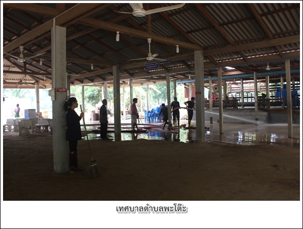 กิจกรรมร่วมพัฒนาและทำความสะอาด<br>วัดแหลมทรายหลังอุทกภัย